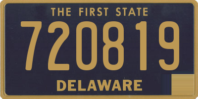 DE license plate 720819