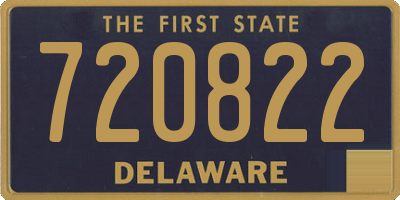 DE license plate 720822