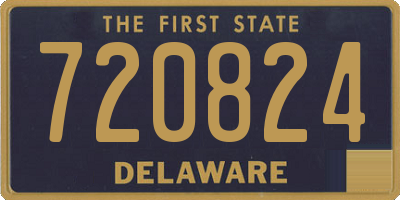 DE license plate 720824