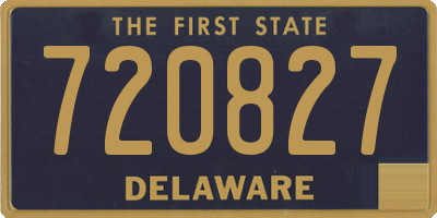 DE license plate 720827