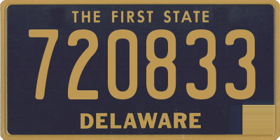 DE license plate 720833