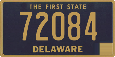 DE license plate 72084