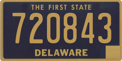 DE license plate 720843