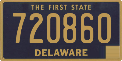 DE license plate 720860