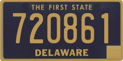DE license plate 720861
