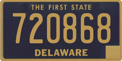 DE license plate 720868