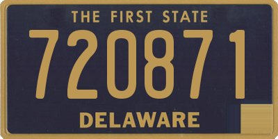 DE license plate 720871