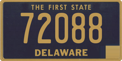 DE license plate 72088