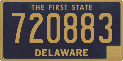 DE license plate 720883