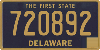 DE license plate 720892