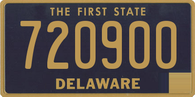 DE license plate 720900