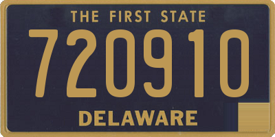 DE license plate 720910
