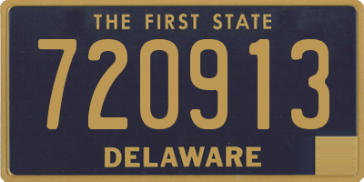 DE license plate 720913