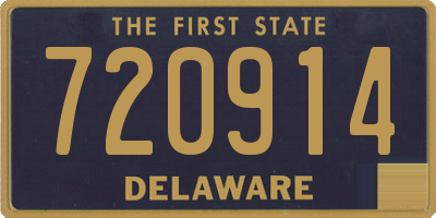 DE license plate 720914