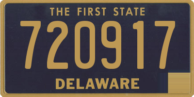 DE license plate 720917
