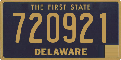 DE license plate 720921