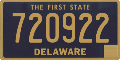DE license plate 720922