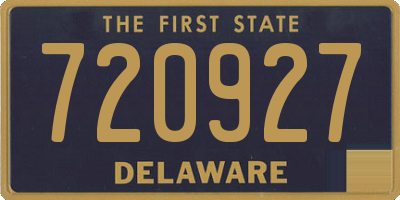 DE license plate 720927