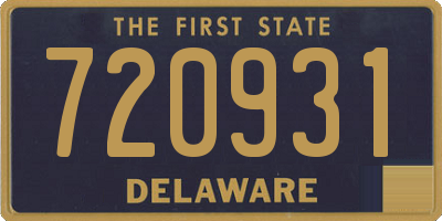DE license plate 720931