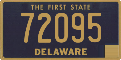 DE license plate 72095