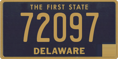 DE license plate 72097