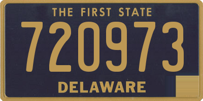 DE license plate 720973