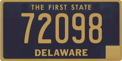 DE license plate 72098