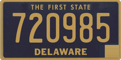 DE license plate 720985