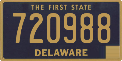 DE license plate 720988