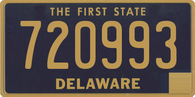 DE license plate 720993