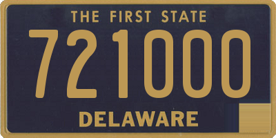 DE license plate 721000