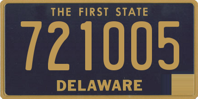 DE license plate 721005