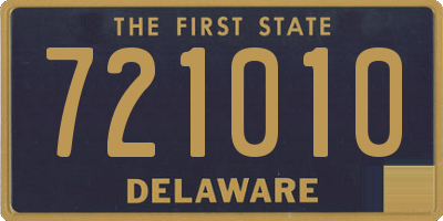DE license plate 721010