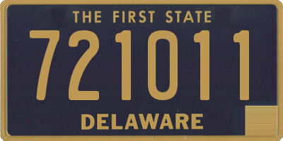 DE license plate 721011