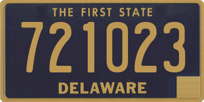 DE license plate 721023