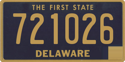 DE license plate 721026