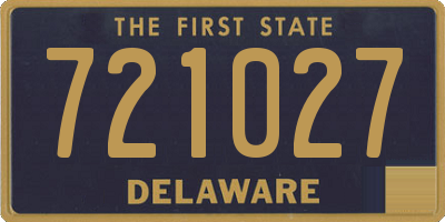 DE license plate 721027