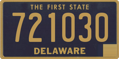DE license plate 721030