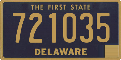 DE license plate 721035