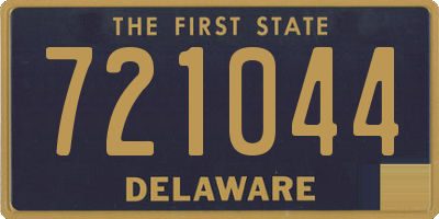 DE license plate 721044