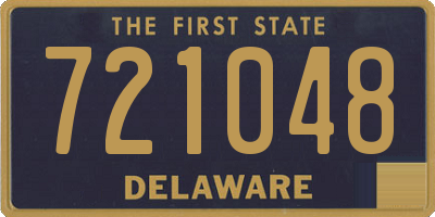 DE license plate 721048