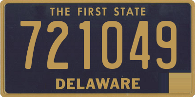 DE license plate 721049