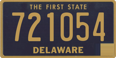 DE license plate 721054