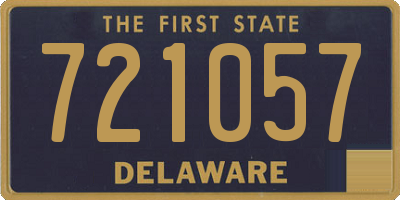 DE license plate 721057