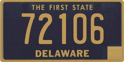 DE license plate 72106