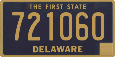 DE license plate 721060