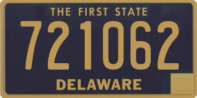 DE license plate 721062