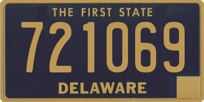 DE license plate 721069