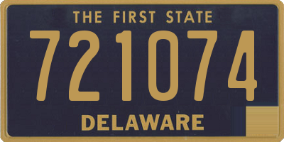 DE license plate 721074