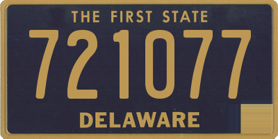 DE license plate 721077